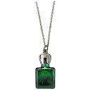 香水 HIROSE ATOMIZER 1cc アロマペンダント穴あきタイプ 14184 穴あきスクエア (エメラルド/シルバー) 1ml 【フレグランス ギフト...