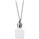 香水 HIROSE ATOMIZER 1cc アロマペンダント穴あきタイプ 14184 穴あきスクエア (ホワイト/シルバー) 1ml 【フレグランス ギフト ...