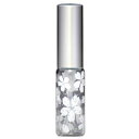 香水 HIROSE ATOMIZER キラキラ ラメ さくら咲く アトマイザー アルミキャップ プラスチックポンプ 68177 (ラメサクラ ホワイト) 4ml...