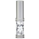 香水 HIROSE ATOMIZER 真鍮玉レット飾り付 メタルラメ サクラ アトマイザー メタルポンプ 16178 (メタルラメサクラ ホワイト) 4ml 【...