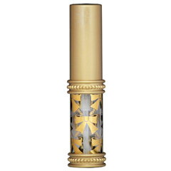 香水 HIROSE ATOMIZER リボン ガラスアトマイザー メタルリボン アルミキャップ 真鍮飾付き 16209 (メタルリボン ゴールド) 4ml 【フレグランス ギフト 新生活2025 誕生日 アトマイザー】【ガラスアトマイザ リボン 】