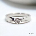 【MR17/プラチナ】0.3ctダイヤモンド メモリアルリングMR17 〜遺骨リング 完全防水の指輪〜