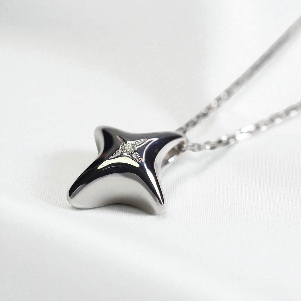 Rakuten - 遺骨ペンダント ソウルジュエリー スタイリッシュクロス Pt900 プラチナ ダイヤモンド