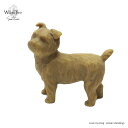 lovemydog　〜私の愛犬〜立っている犬サイズ・高さ　約5 cm ・最大幅　約5cm 材質・レジン（樹脂） もともとは手彫りの像ですが、製品はレジン製で中国で生産しております。 天使に使う羽根は金属製です。作品はあえてアンティーク調に仕上げております。商品説明 WillowTreeシリーズは、アメリカ人アーティストスーザンローディ(米国ミズーリ州在住）の手によってデザインされた彫刻作品です。大きな特徴として、人形でありながら顔を持たず、体のひねりやしぐさによって人生のシーンや感情を表現しているところです。アメリカやヨーロッパではギフトコレクションアイテムとして大変人気があり幅広く認知されています。 多くの方に手元に置いて頂くため、お求めやすいお値段に設定しております。 過ぎてゆく日常の中、ふと目にすることで、大切なご家族を想うきっかけになれたなら嬉しく思います。