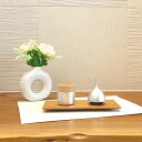 遺骨 手元供養 台 コンパクト 手元供養3点セット【Sotto Pictuary cylinder×エコー×かさね敷板9×18(くるみ)】 選べる骨壷 可愛い ...