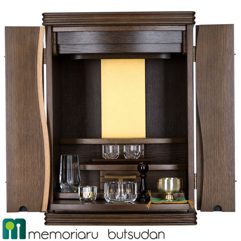 仏壇 モダン仏壇 ミニ仏壇 ［仏具付］【ジャスミン 12×17号】LED照明付 モダンミニ仏壇 ホワイトアッシュ 国産仏壇 上置き 小型仏壇 小さい仏壇 仏具セット 仏壇セット 掛軸 インテリア仏壇 デザイン仏壇 洋風デザイン コンパクト おしゃれ 設置便対応 保証付