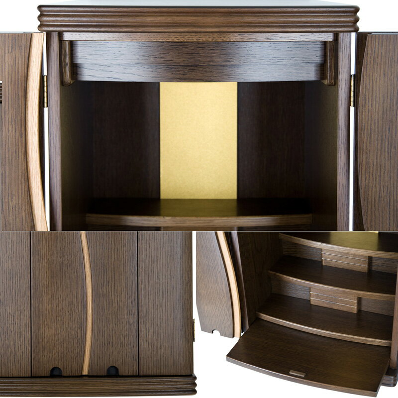 仏壇 モダン仏壇 ミニ仏壇 ［仏具付］【ジャスミン 12×17号】LED照明付 モダンミニ仏壇 ホワイトアッシュ 国産仏壇 上置き 小型仏壇 小さい仏壇 仏具セット 仏壇セット 掛軸 インテリア仏壇 デザイン仏壇 洋風デザイン コンパクト おしゃれ 設置便対応 保証付