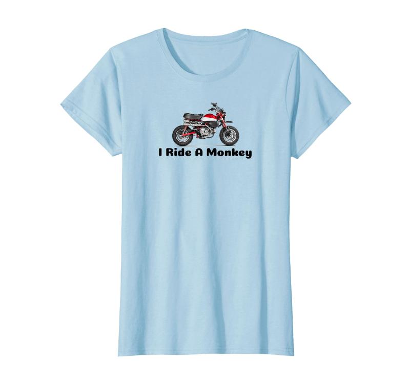 I Ride A Monkey オートバイミニバイクまたはピットバイク Tシャツ