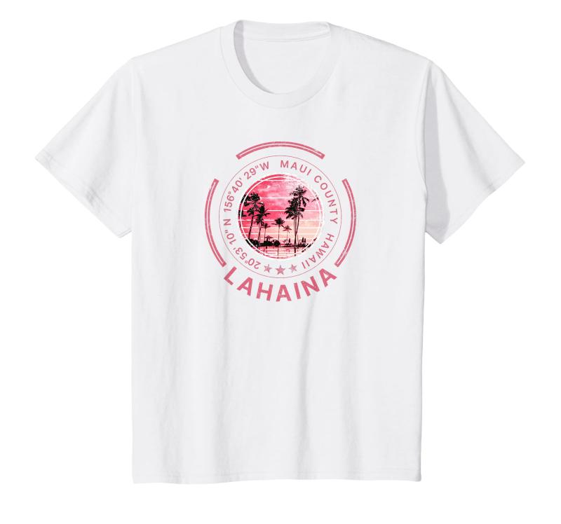ラハイナ ハワイ マウイ レトロ ハワイアン Tシャツ