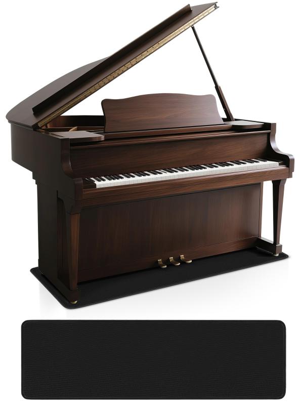メモリーショップのBQKOZFIN 防音マット 電子ピアノ 165×55×0.5cm ピアノ マット 専用マット 防音/防振/防傷 滑り止め｜アングル3