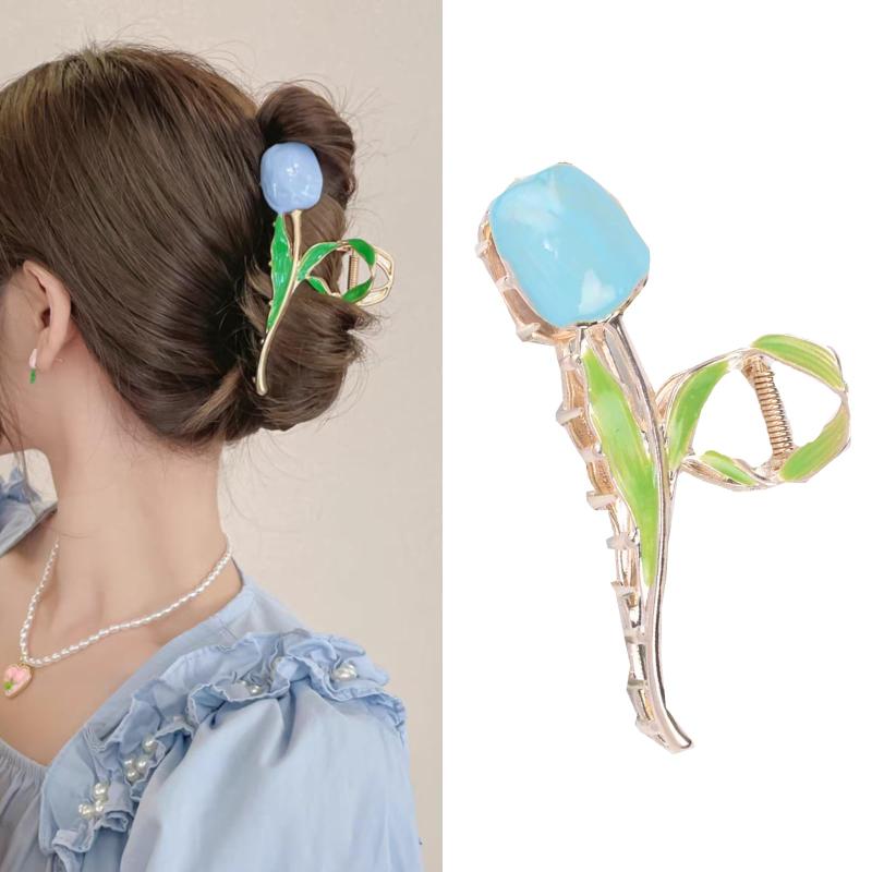 メモリーショップのHAPVITAL バンスクリップ ヘアクリップ オフィス シンプル ヘアアクセサリー 髪飾り 人気 髪留め 韓国風 おしゃれ 贈り物 レディース用 クリップ 大きめ オフィス｜アングル3