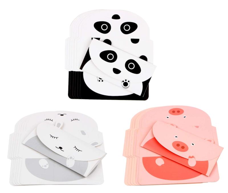 Creve Cell お札を折らない かわいい動物 ポチ袋 お年玉袋 1000円 2000円 5000円札対応
