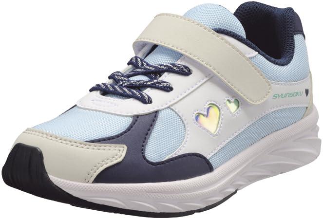 瞬足(シュンソク) ガールズ キッズ 女の子 子供靴 幅広 軽量 16~23cm 3E LEJ 8130...