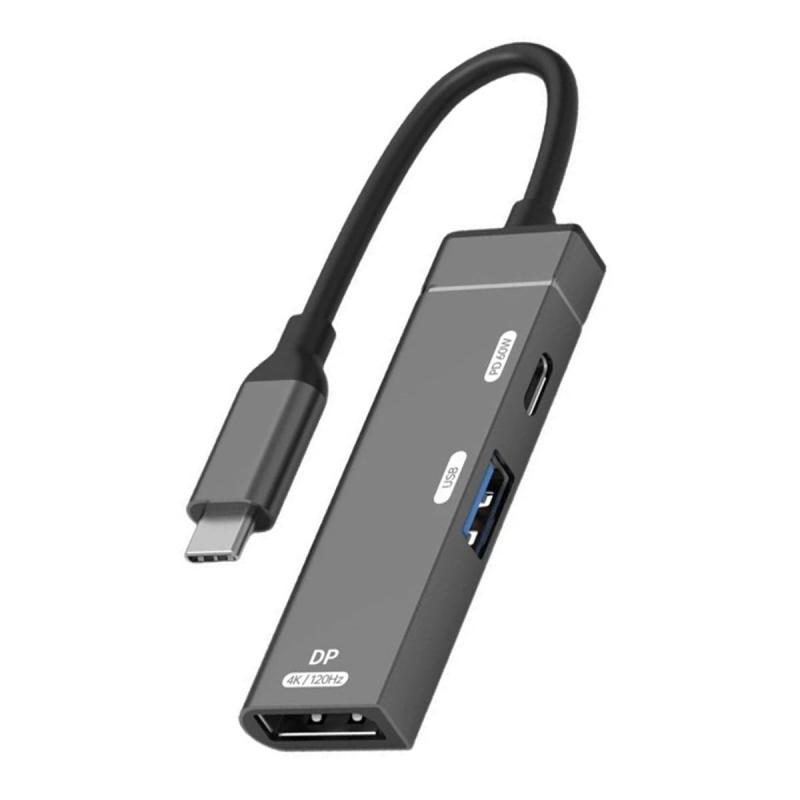 NFHK USB-C Type-CソースからHDMI Mini DP Displayport 4K 60HzシンクHDTVアダプター超薄型フラットケーブル1080pノートパソコン、タブレット、スマートフォン用