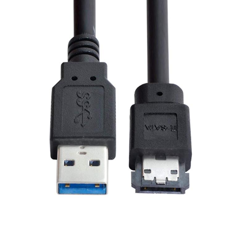 xiwai USB3.0 USB-C SATA 7ピン オス-ESATAメスコンバーター バックル&外付けESATA - SATAエクステンダーアダプター付き SSDディスク用