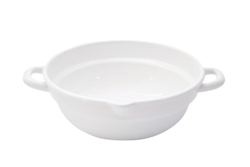 クックテリア 丸型ホーロー天ぷら鍋24cm 【琺瑯】
