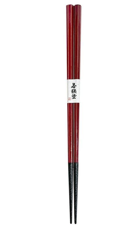 ●箸 【八角染塗箸（赤）】国産桐箱・ラッピング付き 食洗 食洗対応 還暦 還暦祝い ...