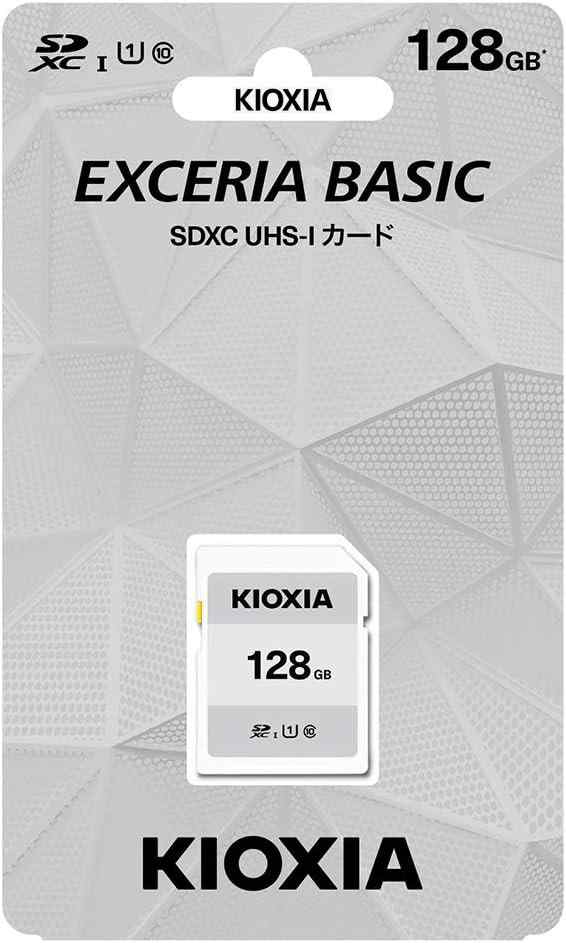 128GB キオクシア SDXCカード 128GB Class10 UHS-I対応SDXCメモリカードヒューズ搭載 KCA-SD128GS 日本製 EXCERIA BASIC 標準画質録画 KIOXIA(2.0)