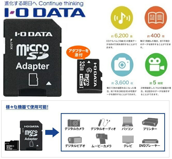 32GB microSDHCカード IODAT...の紹介画像3