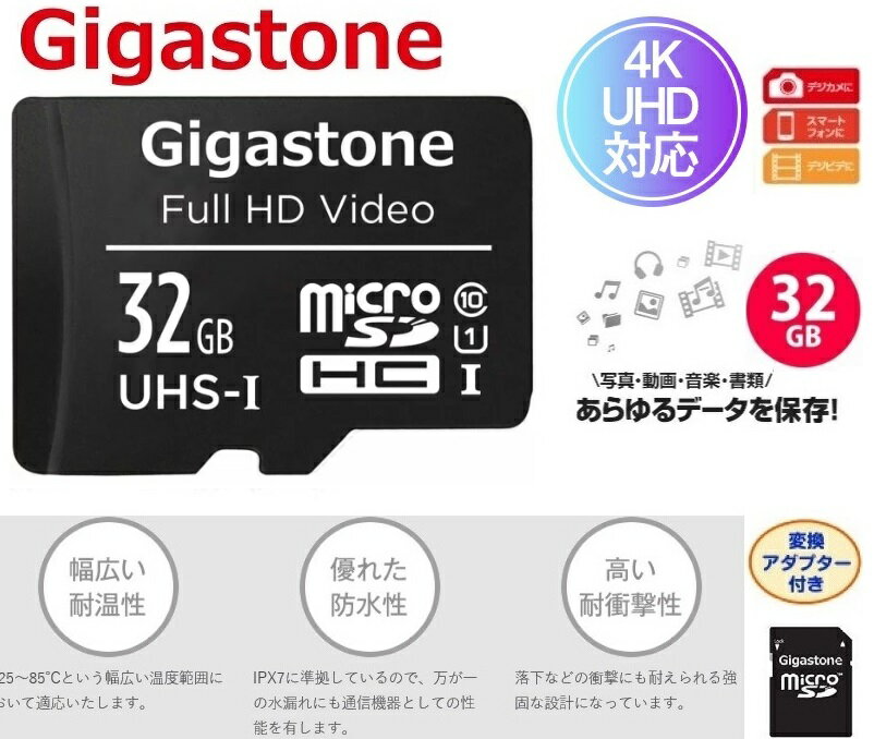 32GB microSDHCカード Gigas...の紹介画像2