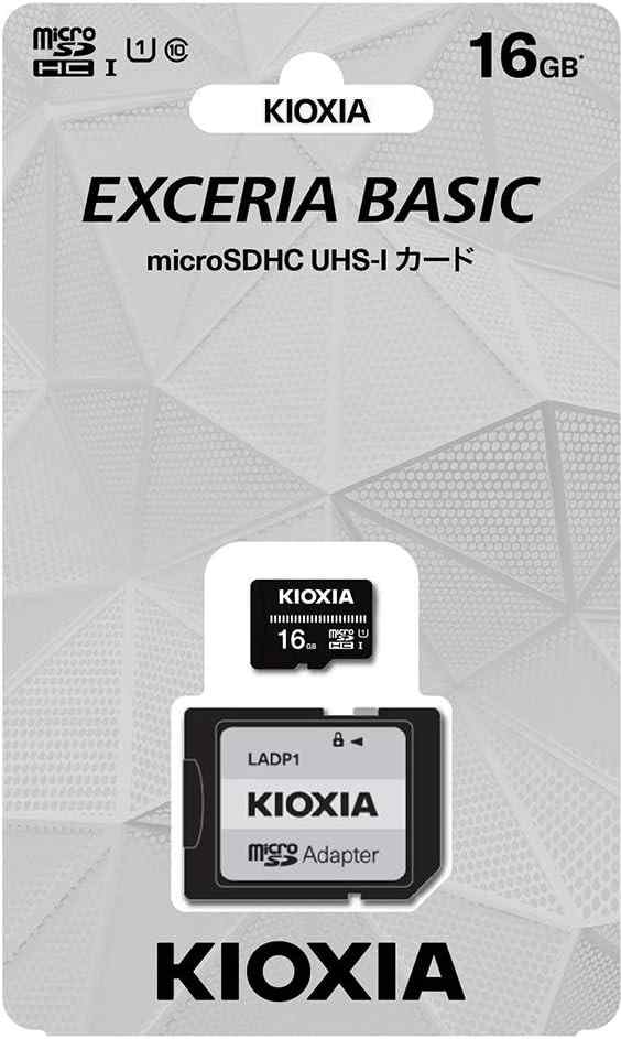 16GB microSDHC������ ���������� KIOXIA�ޥ�����SDHC������ 16GB Class10 UHS-I U1 KCA-MC016GS �ե�HDϿ��EXCERIA BASIC