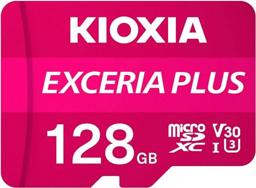 Rakuten - microSDXCカード 128GB マイクロSD KIOXIA キオクシア EXCERIA PLUS CLASS10 UHS-I U3 V30 A1 4K対応 100MB/s KMUH-A128G SD変換アダプタ付