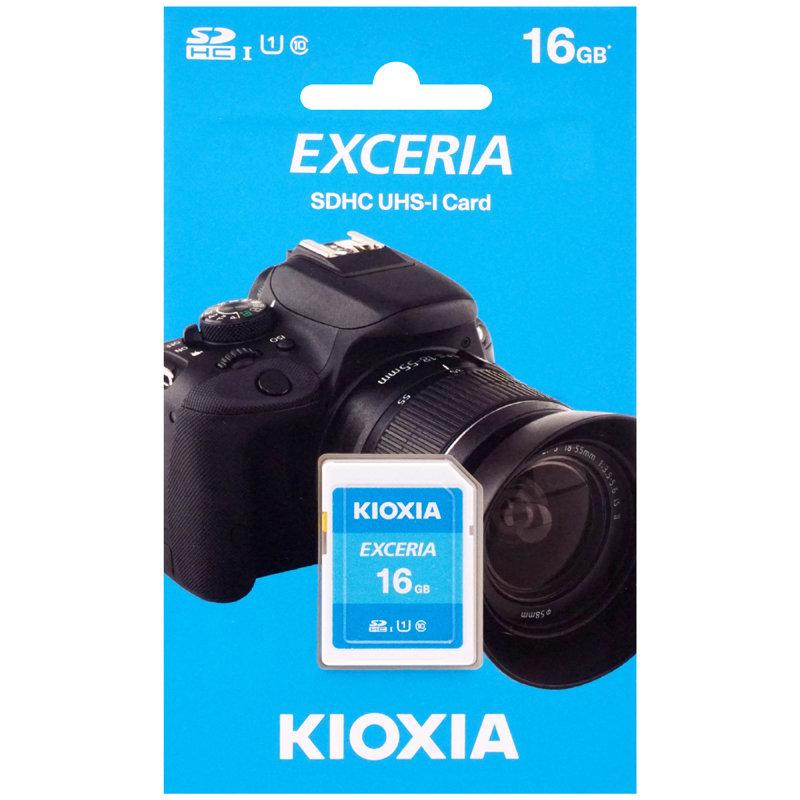 Rakuten - 16GB キオクシア SDHCカード 16GB Class10 UHS-I対応SDHCメモリカード 100MB/s フルハイビジョン撮影向けEXCERIA LNEX1L016GG4 日本製