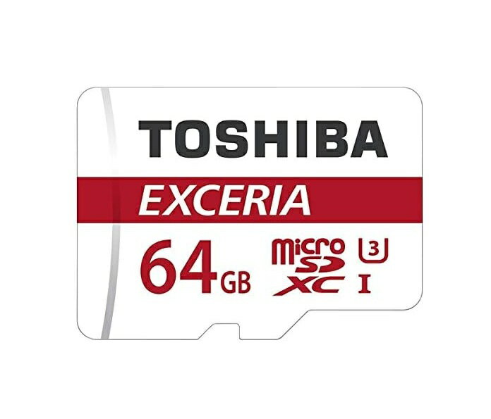 Rakuten - 64GB 東芝 マイクロSDXCカード UHS-1 U3対応 高速90MB/Sメモリカード Toshiba 4K対応 海外パッケージ品 THN-M302R0640C4 SDアダプタ付