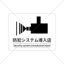 【監視カメラ・防犯カメラ・録画中】シンプルなデザインで分かりやすい!盗難防止に!防犯システム導入店色付きシール♪【店舗用・高級店・デパート・施設】【色付きシール・防水シール】