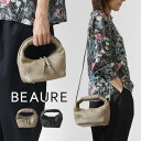 ＊【10 OFFクーポン対象商品】【Beaure ビュレ / ヴュレ】カウレザー ワンハンドル 2way ミニショルダーバッグ / ポシェット (B23442)レディース 本革 牛革 肩掛け 斜め掛け ポシェット カジュアル おしゃれ 小さめ 黒 ハンドバッグ 30代 40代 50代 60代 パーティー