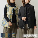 【SALE 40 OFF】【BARNDOOR バーンドア】中綿 リバーシブル ベスト(1184019g)レディース 秋 冬 北欧 花柄 アウター 暖か 温か 大人可愛い 防寒 ジャケット ナチュラル 服 シンプル おしゃれ コーディネート ナチュランド 人気 30代 40代 50代