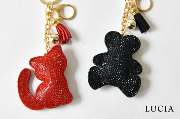 *【10%OFFクーポン対象商品】【LUCIA ルチア】キラキラ キーホルダー シルエット シリーズ (sil)アクセサリー レディース おしゃれ かわいい