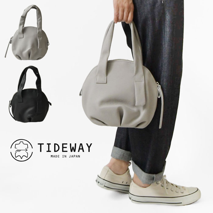 ポイント10倍 予約【TIDEWAY タイドウェイ】PUF LOOSE BOSTON / レザー ボ