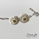*【楽天ポイント10倍】【SAWA サワ】綿麻 くるみ ビーズ ピアス (te-P-50)レディース アクセサリー イヤリング 両耳用 ナチュラル シンプル 上品 ハンドメイド 手作り 作家 ギフト プチギフト プレゼント 新作 おしゃれ 30代 40代 50代 60代 クリスマス