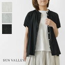 *【10%OFFクーポン対象商品】【SUN VALLEY サンバレー】40ボイル 日本製品染 スタンドカラー ブラウス (SK5001256)レディース 春 夏...