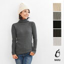 【NARU ナル】ランダムリブ コットンコーマ タートル ネック ニット カットソー 【デオドラント加工】 (650701)レディース 長袖 秋 冬 テレコ 服 きれいめ 上品 おしゃれ コーディネート ナチュラル 服 新作 暖か 温か 人気