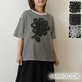 【BARNDOOR バーンドア】コットン フラワー フリル Tシャツ / カットソー(1184048h)