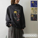 【SALE 40%OFF】【BARNDOOR バーンドア】ダンボールニット ボトルネック ビックパンプス プリント ビッグシルエット トレーナー / スウェット (1191143h)レディース 秋 冬 ゆったり ワイド ナチュラル 服 新作 ナチュランド 人気 30代 40代 5