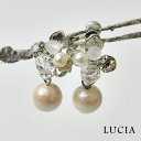 *【10%OFFクーポン対象商品】【LUCIA ルチア】フラワー モチーフ コットン パール イヤリング (7633) レディース アクセサリー ピアス ライン...