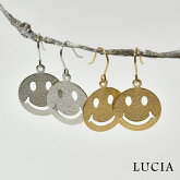 【LUCIA ルチア】ニコちゃん フック ピアス (7990)