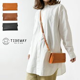 【TIDE WAY タイド ウェイ】LIGHT LEATHER シリーズ 2WAY WALLET SHOULDER / ライトレザー 2WAY ウォレット ショルダー (T2690) 