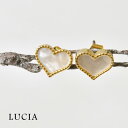 ハートピアス ＊【10%OFFクーポン対象商品】【LUCIA ルチア】シェル ハート ピアス (8155)レディース アクセサリー イヤリング 両耳 キャッチ スタッド ゴールド 貝 ナチュラル 大人可愛い おしゃれ ギフト プレゼント 誕生日 記念日 20代 30代 40代 50代 60代