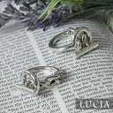 *【10%OFFクーポン対象商品】【LUCIA ルチア】マンテル チェーン モチーフ リング (9819)レディース アクセサリー 指輪 シルバー フリーサイズ チェーン おしゃれ カジュアル かっこいい 大人