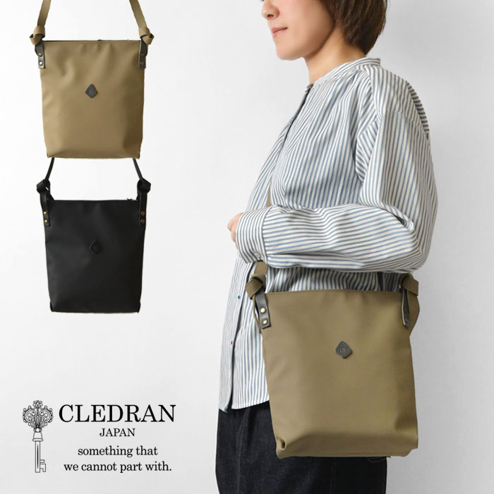 樂天商城 - ポイント10倍【CLEDRAN クレドラン】テンペ ミニ ショルダーバッグ / TEMPE MINI SHOULDER (CL3584)正規品 レディース メンズ ユニセックス 日本製 バック レザー 防水 防汚 肩掛け 斜め掛け 小さめ 黒 軽量 財布 30代 40代 50代 60代 旅行 買い物 母の日