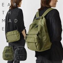 ＊【10 OFFクーポン対象商品】予約【EARTH MADE アースメイド】DETACHABLE POCKET BACKPACK デタッチャブル ポケット 2Way バックパック / リュックサック(E7194)正規品 レディース ショルダーバッグ ポシェット ポーチ 軽い A4 通勤 旅行 アウトドア オールシーズン