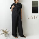 *【10%OFFクーポン対象商品】【LINTY リンティー】コットン ハイウエスト サカナヤ パンツ(319503)レディース 春 秋 冬 大人可愛い ゆったり...