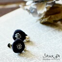 *【楽天ポイント10倍】【SAWA サワ】 リネン × コットンパール イヤリング (te-p-12) ハンドメイド 手作り 作家 アクセサリー レディース ナチュラル 布 ギフト プレゼント 誕生日 卒業式