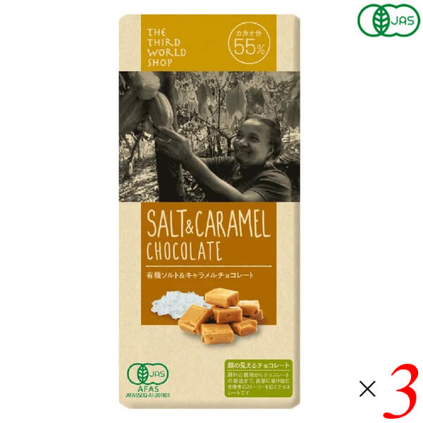 【BF限定！100円クーポン！学割2倍！】第3世界ショップ アーティザンチョコレート 有機ソルト＆キャラ..