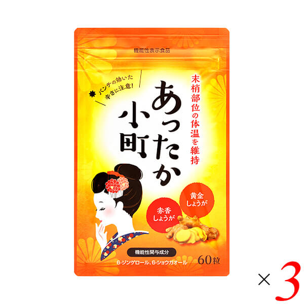【11/20(木)限定！楽天カードでポイント8倍！】龍泉堂 あったか小町 18g(300mg×60粒) 3個セット 機能性表示食品 6-ジンゲロール 6-ショウガオール 温感サポート サプリメント(4)