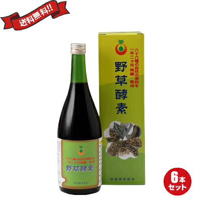 野草酵素 720ml 酵素ドリンク　ファスティング　酵素　6本セット